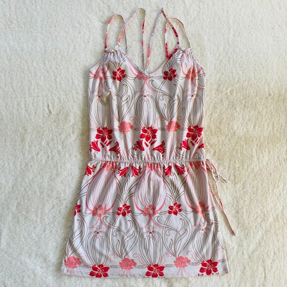 2/$18🌴 Wet Seal Junior's Tank Dress with Flowers & Geometric Pattern size M - Picture 1 of 9